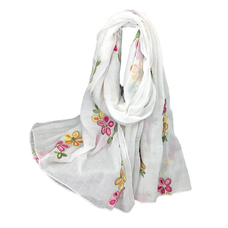 Женский теплый шарф палантин с цветочной вышивкой|stoles for women|scarves stolespattern pashmina |
