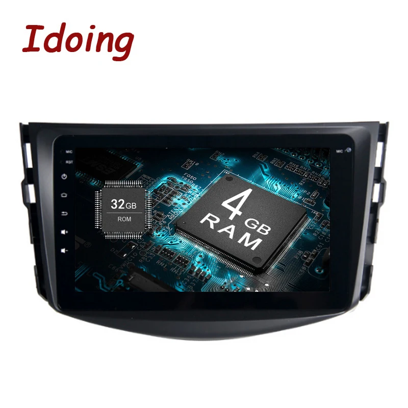Idoing 2Din 8 &quotАвтомобильный gps плеер Android8.0/7 1 для Toyota RAV4 09 12 ядерный 4 Гб ОЗУ 32 ПЗУ Авто
