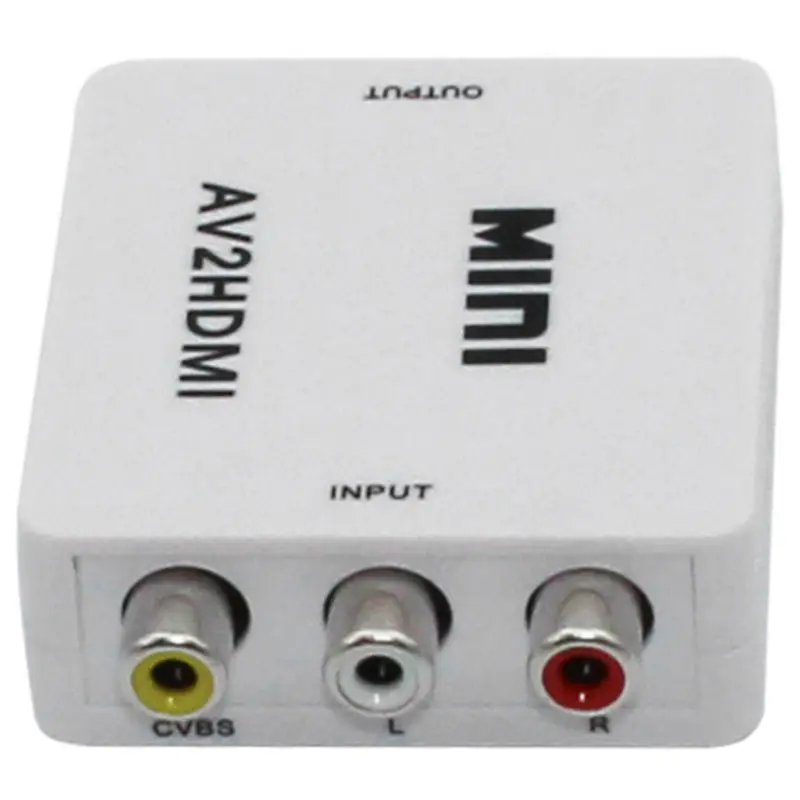 2 шт. RCA к HDMI AV Full HD 1080P AV2HDMI Mini конвертеру сигнала конвертер для ТВ VHS