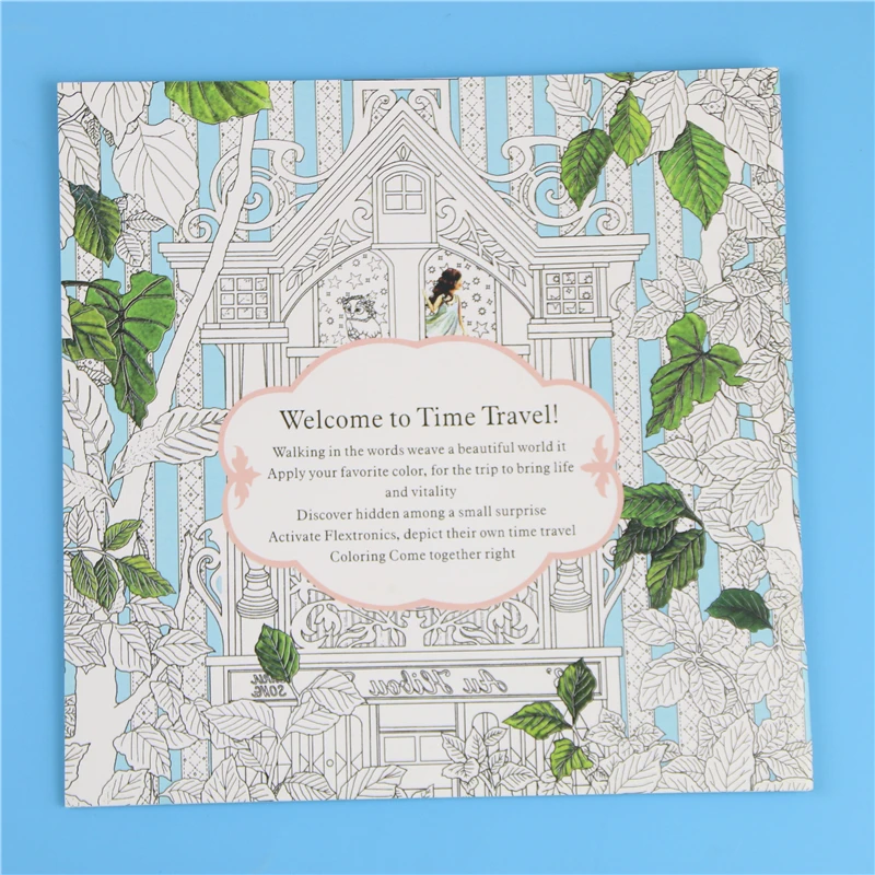 1 Pcs 24 Pages Time Travel Coloring Book For Children Adult Relieve Stress Kill Graffiti Painting Drawing Art | Канцтовары для