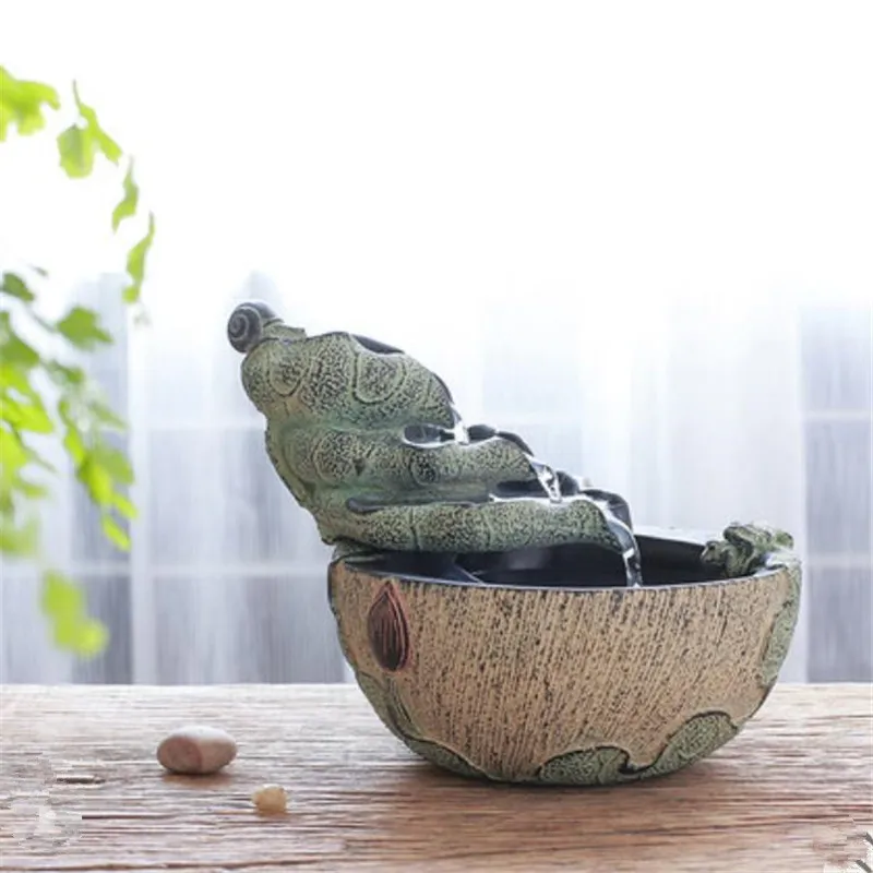 Лотос пруд фонтан воды украшение для дома офиса рыбный фэншуй счастливое