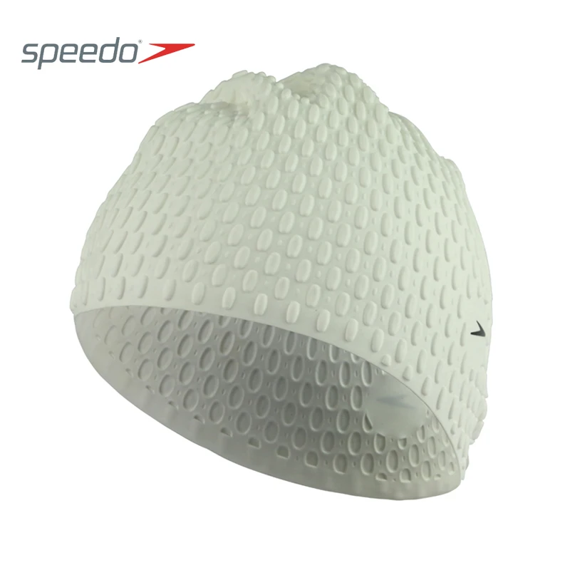 Speedo фитнес тренировочная шапочка из 100% силикона с пузырьками Плавательная для