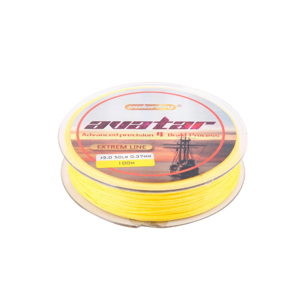 Плетеная рыболовная леска 4 нити 100 м 6 80lb|4 strands|fishing linebraided fishing line |