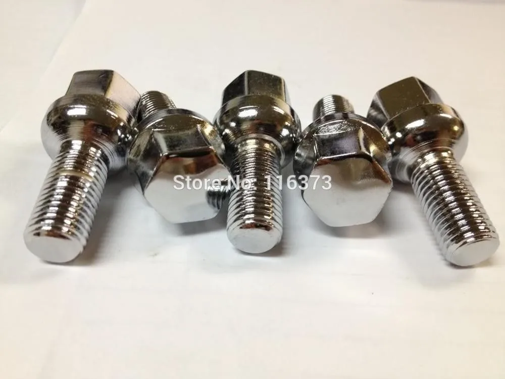 

10pc Extended Lug Bolts 23mm 28mm 31mm 35mm 40mm 51mm 63mm Shank 14mm x 1.5 Conical cone Seat 17mm Hex