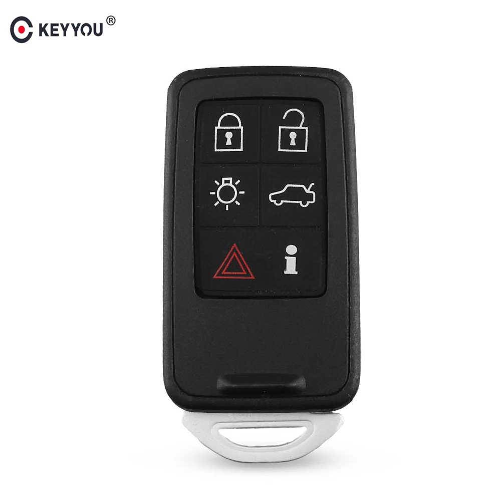 Ключ для Volvo XC70 V70 XC60 S80 S60 2008 2009 2010 2011 5 + 1 пуговицы 6 кнопок|Ключ от авто| |