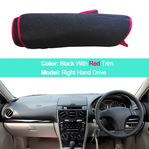 Цвет: желтый Car Inner Dashboard Cover Dash Mat Carpet Cushion Sun Shade For Mazda 6 MPS Atenza 6 Mazdaspeed 2003 2004 2005 2006 2007 2008 - Название цвета: Цвет: желтый