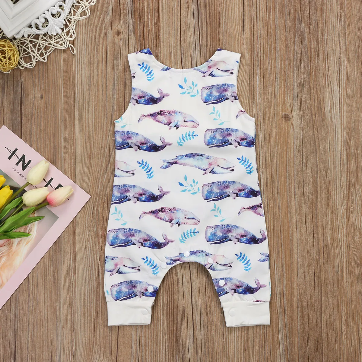 Комбинезон для новорожденных милый комбинезон мальчиков и девочек с принтом