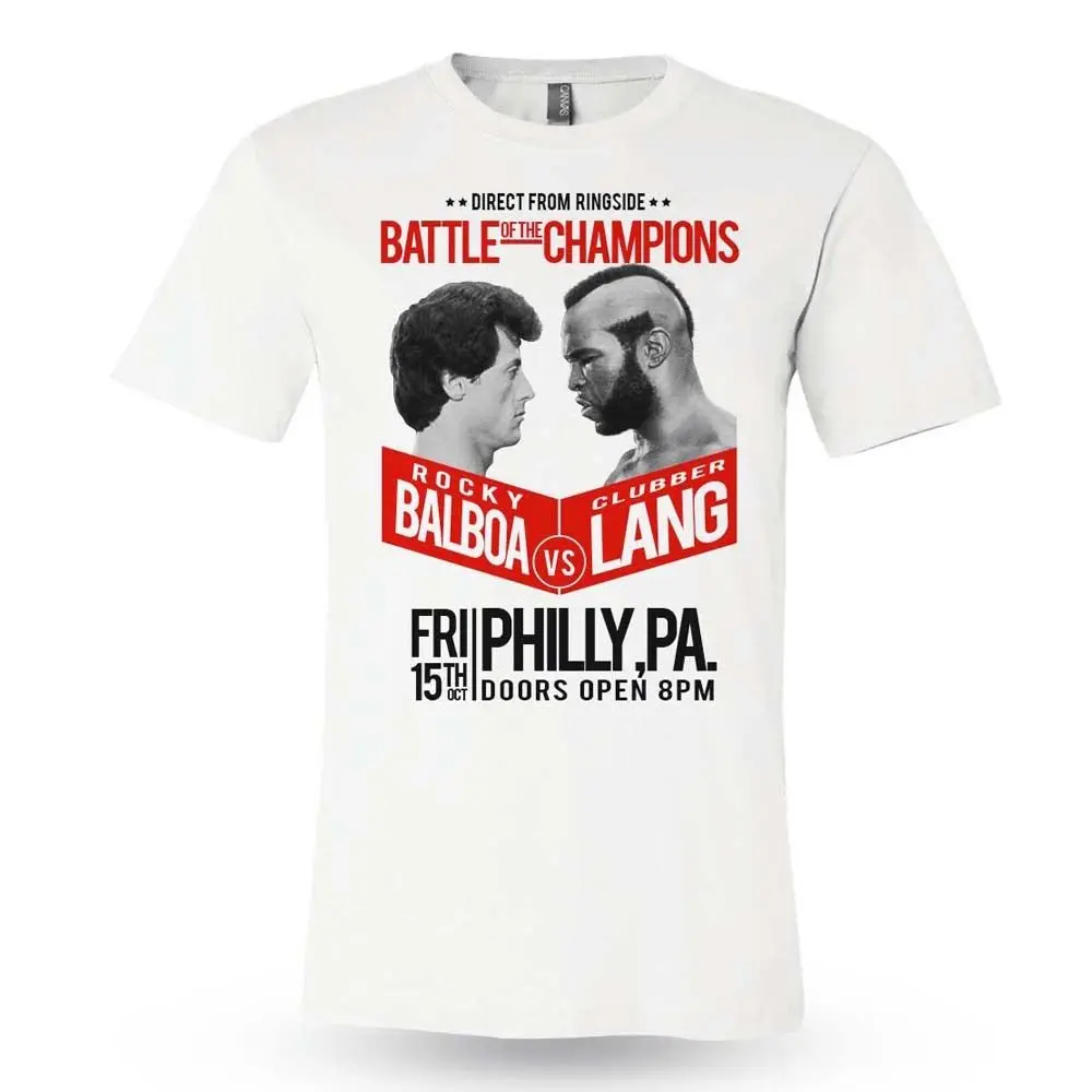 Рокки Бальбоа Clubber Lang Мужская футболка премиум класса с фильмом Rocky III