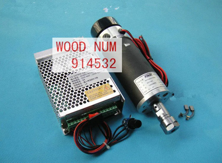 ER16 DC110V 600W гравировальный станок с воздушным охлаждением Шпиндельный двигатель + 1
