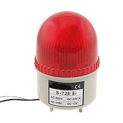 

DC 24V AC220V Red Alarm Buzzer Industrial Safety Tower Signal Light Bulb 90dB