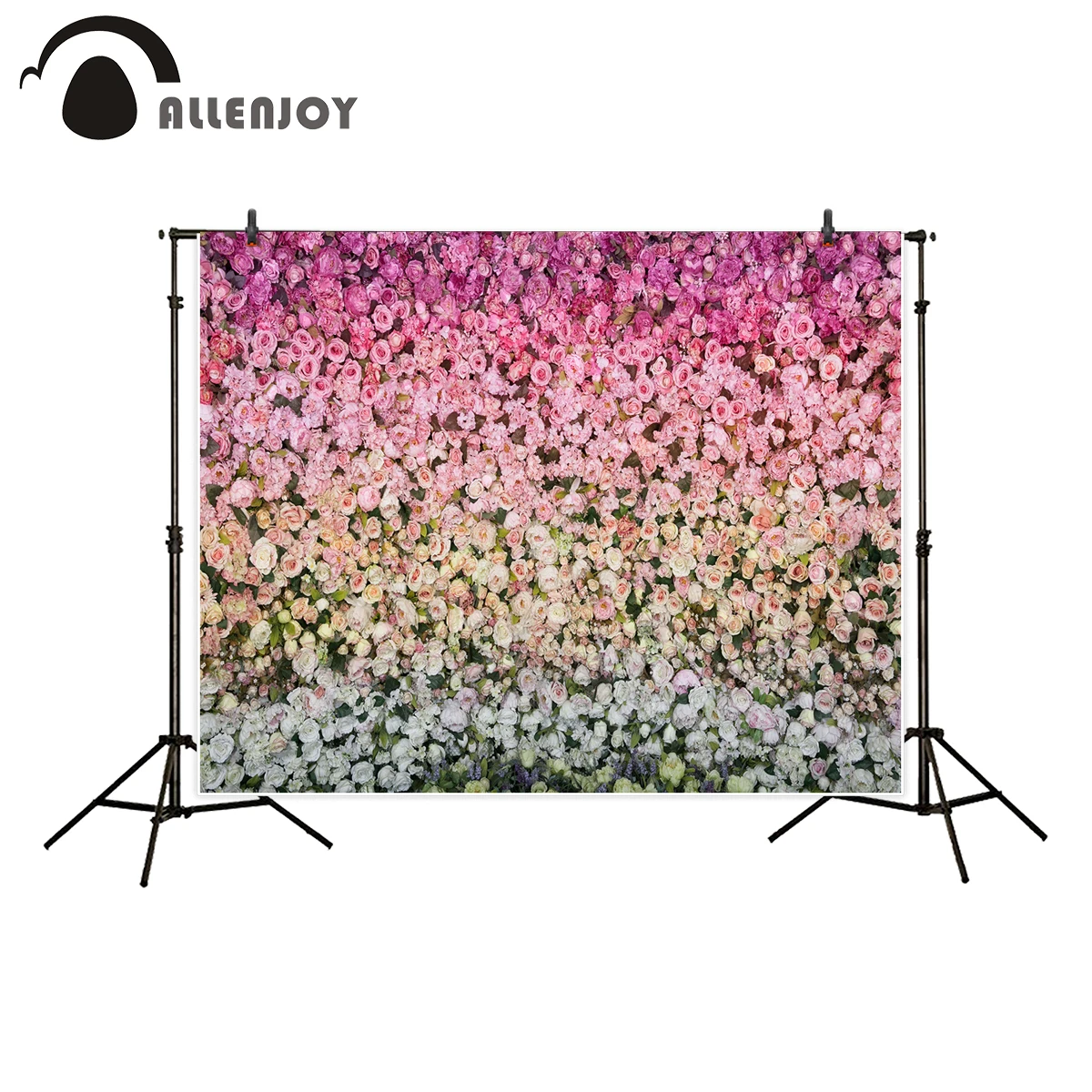 Allenjoy backgrounds for photography studio beautiful flower wall wedding party 14 Valentine's Day backdrop new design photocall |