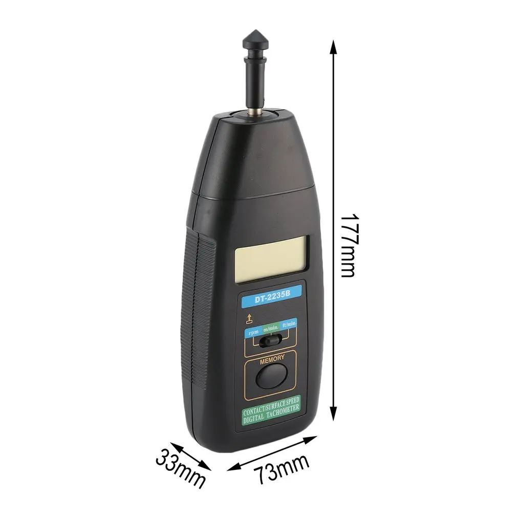 JTW DT-2235B ЖК-цифровой тахометр контакт RPM Tach тестер метр Датчик скорости двигателя