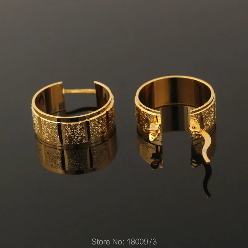 Новое поступление золотые серьги-кольца для женщин золотой цвет вечеринки