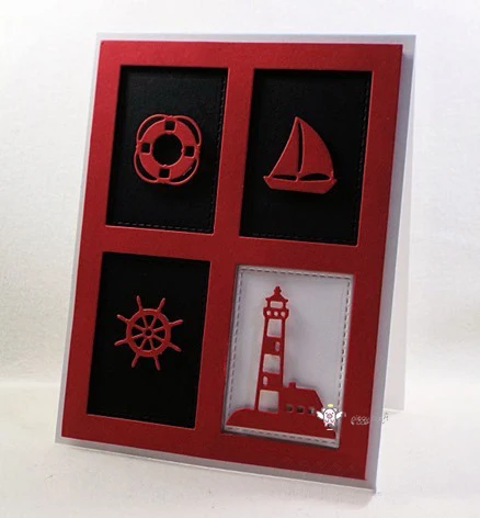 PP ремесло металла резки высечки пресс формы новый морской набор украшения Scarpbook