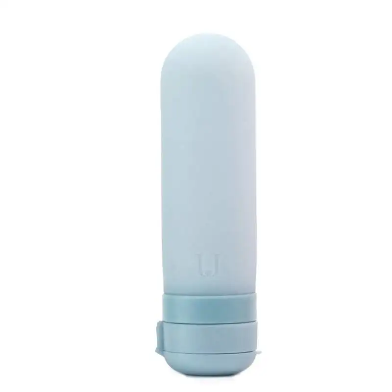 L Mini Silicone Portable Soap Dispenser Women Travel Shampoo Liquid Soap Makeup Lotion Bottles Toiletries Storage Container - Color: L