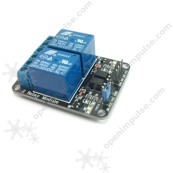 Горячая продажа! 5 в 2 канальный релейный модуль (двойной канал) для Arduino PIC ARM DSP AVR