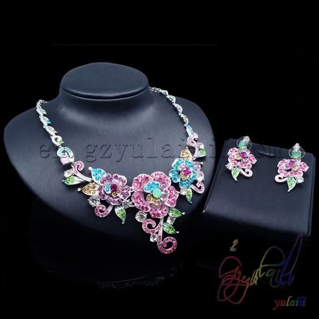 wholesale alibaba african jewellery set turkish crystal glass jewelry sets | Украшения и аксессуары