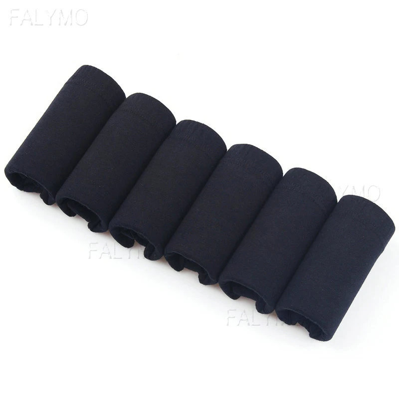 7PCS-Black 7 шт., мужские боксеры шорты, короткий удобный Воздухопроницаемый модал, нижнее белье, мужские трусы, трусы боксеры, одноцветные мужские боксеры, шорты для мужчин - Цвет: 7PCS-Black