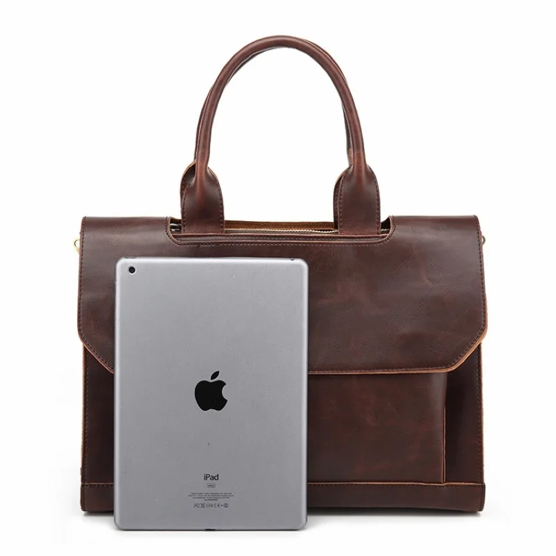 2017 популярная винтажная Мужская сумка из искусственной кожи Повседневная