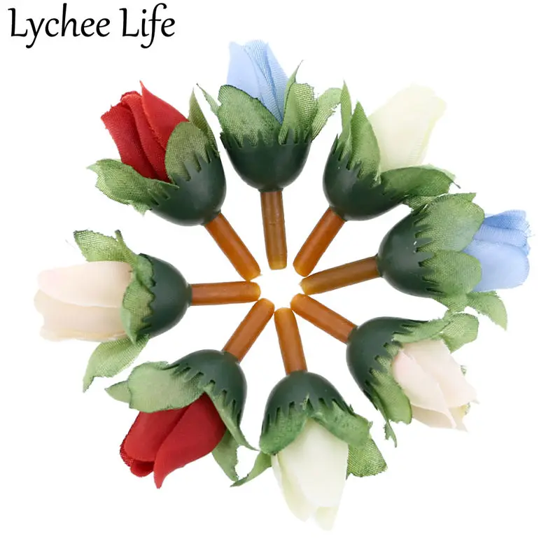Lychee 50 шт. искусственные розы цветы украшение для рождественской вечеринки клуба
