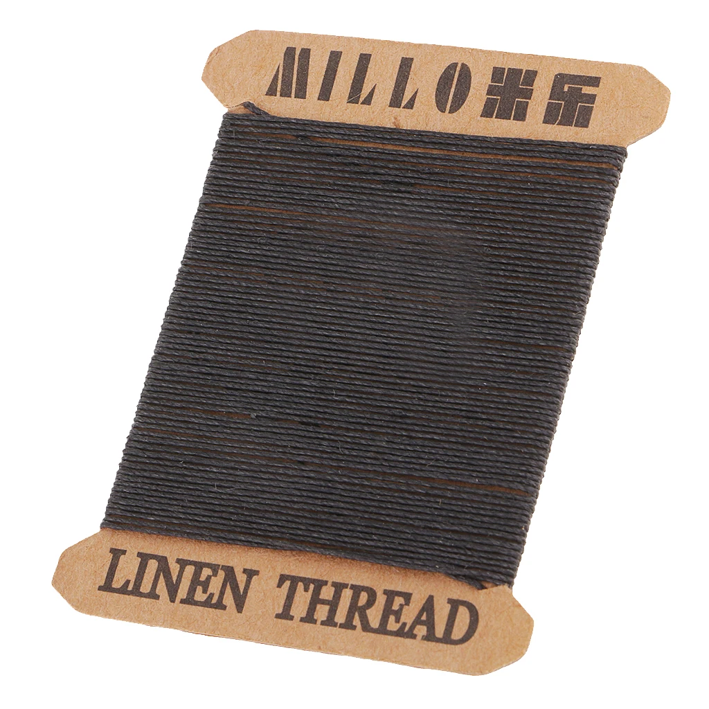 Мягкая Круглая льняная вощеная нить для шитья 1 шт. кожевенного ремесла M009