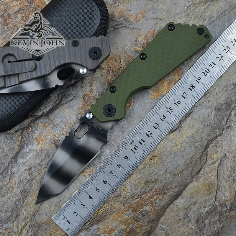 Kevinjohn SMF тактическая Ножи для шашлыков RW1 темно-Танто Rogue Warrior S35VN лезвие G10 + TC4