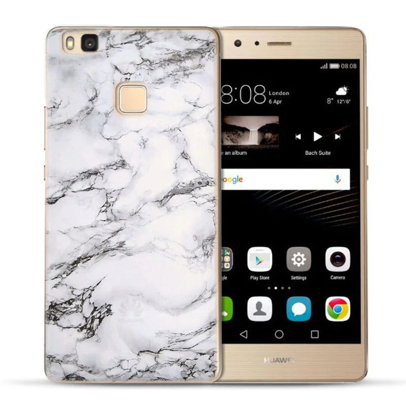 MLCRIYG Soft Phone Case For Huawei P9 Lite/P8 Lite/P10Lite TPU Colorful Marbling Flower Skull Painted Silicone Fundas C073 |