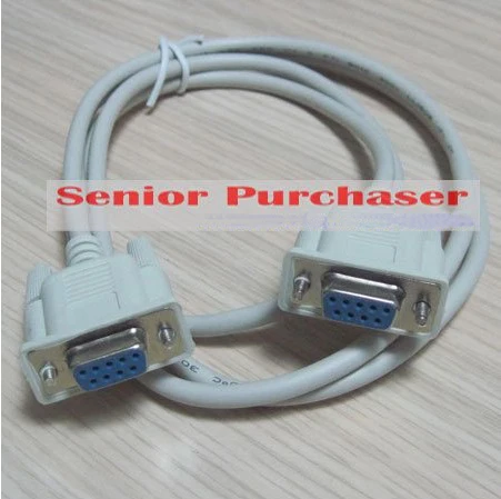 

Retail+wholesale New Serial Ribbon 9 pin RS232 Com Port female Cable cord connector DB9 9P 1.5m