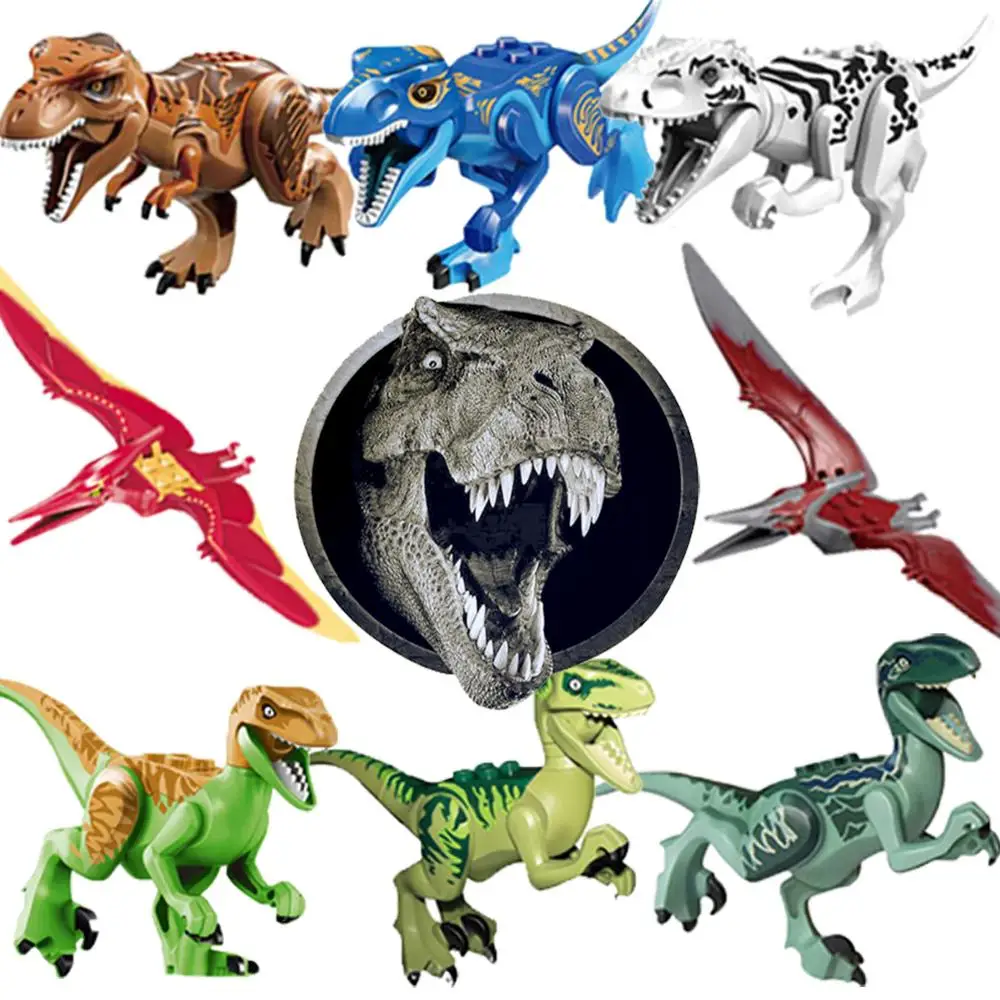 Одиночная продажа Динозавров Юрского периода модель парка фигурки строительные