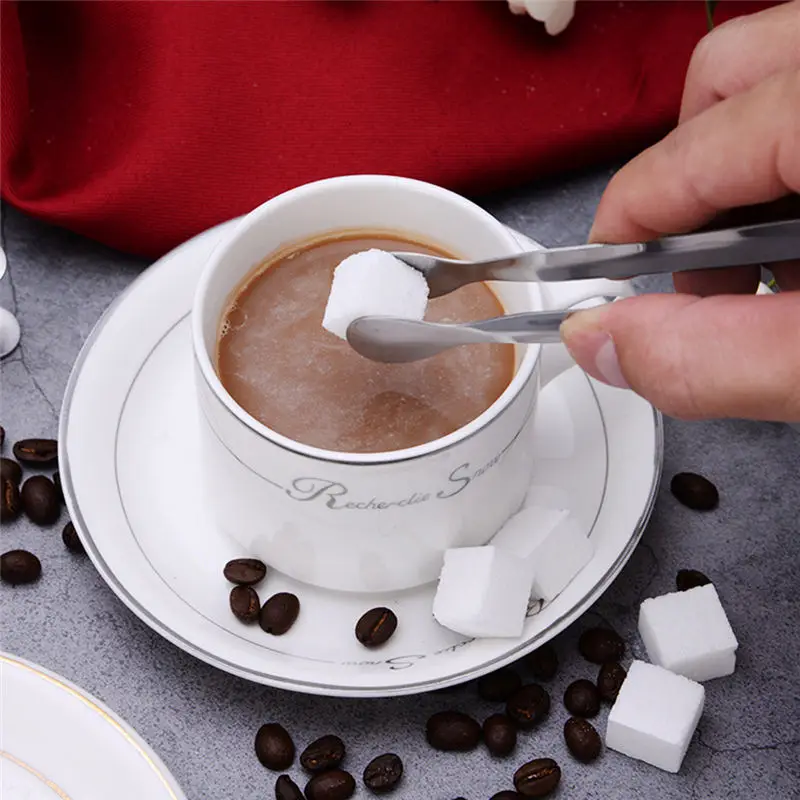 

Coffee Sugar Clip Stainless Steel Tweezer Mini Clamp Tong Clips Coffee Ice Cube Little Tea Clips Teacup Clamp Kitchen Bar Tools