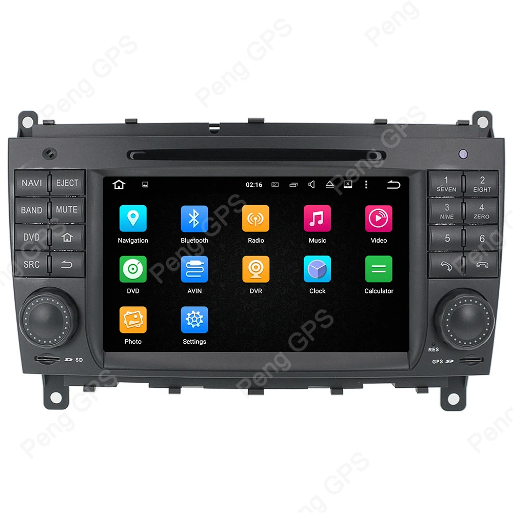 Octa Core CD DVD плеер 2 Din стерео Android 8 0 автомобильное радио для Benz C- W203 CLK W209 GPS навигация