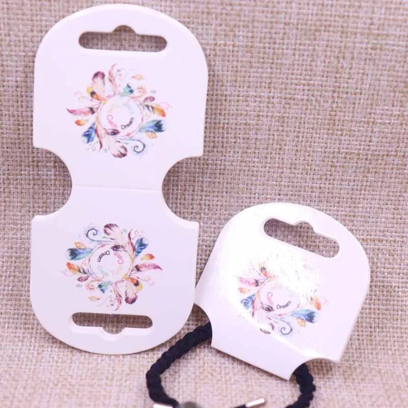 card same as pic Новинка, сделай сам, 100 шт., клип-карта для волос, лента для волос, карты, бумажные ожерелья/серьги/карты для волос, украшения, бирка для демонстрации, фиолетовый цветок, стильный - Цвет: card same as pic