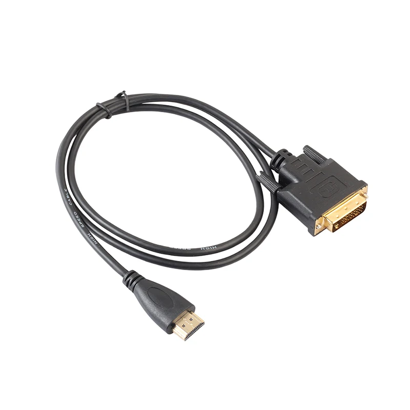 1M 1.8M 3M 5M High Speed HDMI to DVI24+1 Cable Support 3D 1080P HDMI1.4 cable for HD TV computer | PC Hardware Cables &amp Adapters