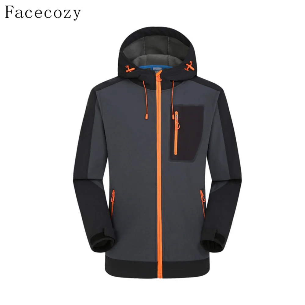 Facecozy Мужская Осенняя уличная флисовая куртка зимняя женская внутренняя