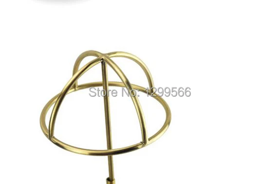 High quality fashion Stainless steel hat Stand Wire drawing gold Hat Display/ wig display stand rack | Мебель