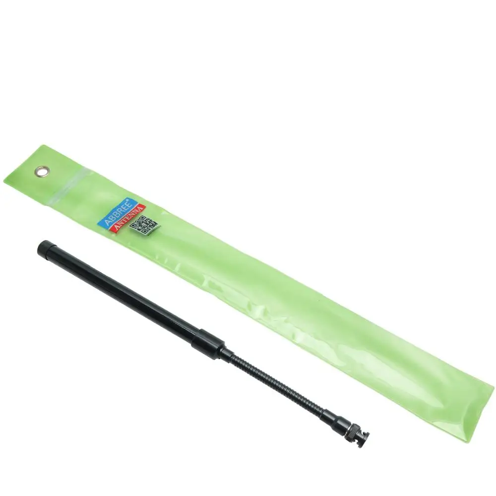 Складная армейская BNC тактическая двухдиапазонная антенна ABBREE Gooseneck CS VHF UHF для