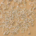 Оптовая продажа 500 шт. DIY ювелирные изделия 925 стерлингового серебра разъемы для подвесок бусины колпачок для жемчуга, хрустальные бусины