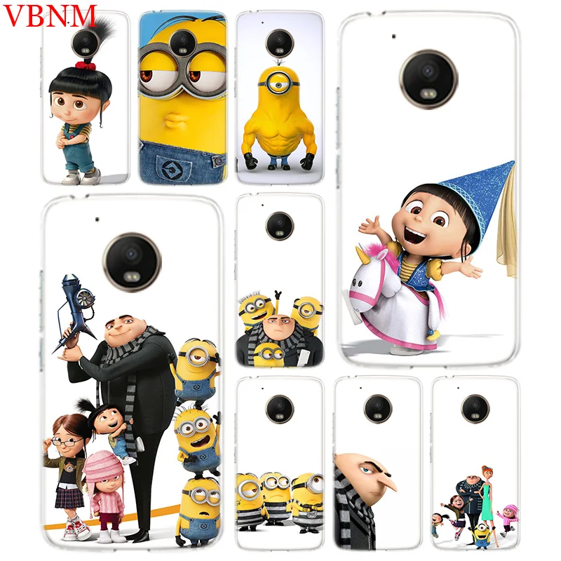 Чехол для телефона с изображением миньонов Gru Agnes Motorola Moto G7 G6 G5S G5 E4 Plus G4 E5 Play X4