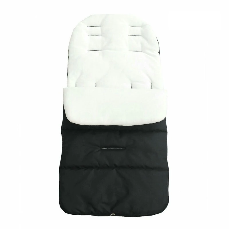 MB-1-white Детская коляска спальный мешок Детская коляска спальный мешок осенне-зимний ветрозащитный Теплый чехол для ног Детская Хлопковая Подушка универсальная Толстая - Цвет: MB-1-white