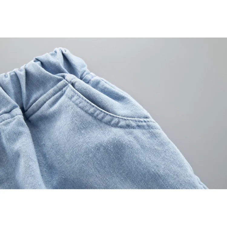 Летние детские шорты для маленьких девочек джинсовые штаны мальчиков малышей