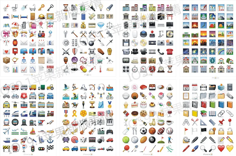 1 листов развлечение смех 48 Emoji стикер s IOS 9 Apple Iphone обновление наклейка для