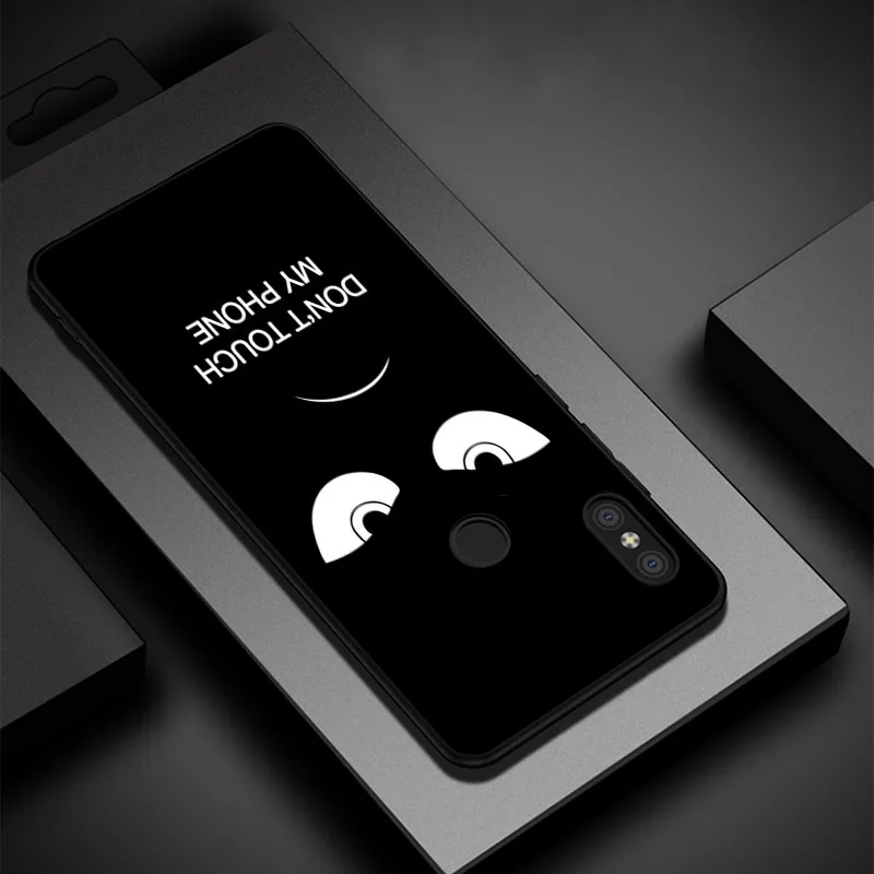 Case For Xiaomi redmi note k20 go 5 7 6 5a pro y3 4a 4X 5A 6a plus Black Soft Silicone Cover phone |