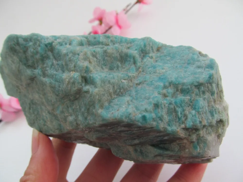 

619g 134*63*48mm Green stone Amazonite Natural stone Works of art Unique New Arrivals Only one Home furnishing articles crystal