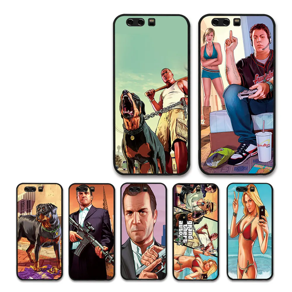 Gta San Andreas Бесплатная игра vice city чехол для Huawei P10 Lite P20 P30 nova 2 PLUS mate 8 9 10 20 натуральные