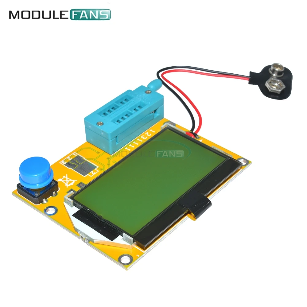 Mega328 LCR T4 M328 Multimetr Транзистор тестер измеритель емкости диодов и триодов MOS PNP/NPN с
