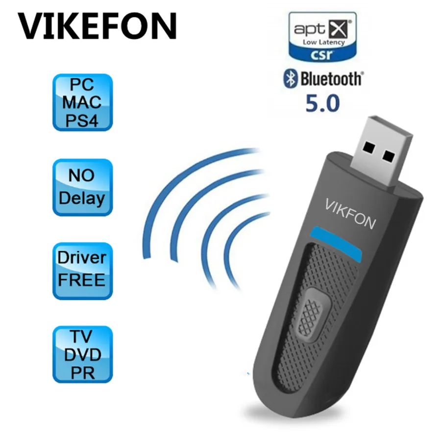 USB Bluetooth аудио передатчик адаптер для ТВ ПК Mac PS4 Nintendo переключатель беспроводной