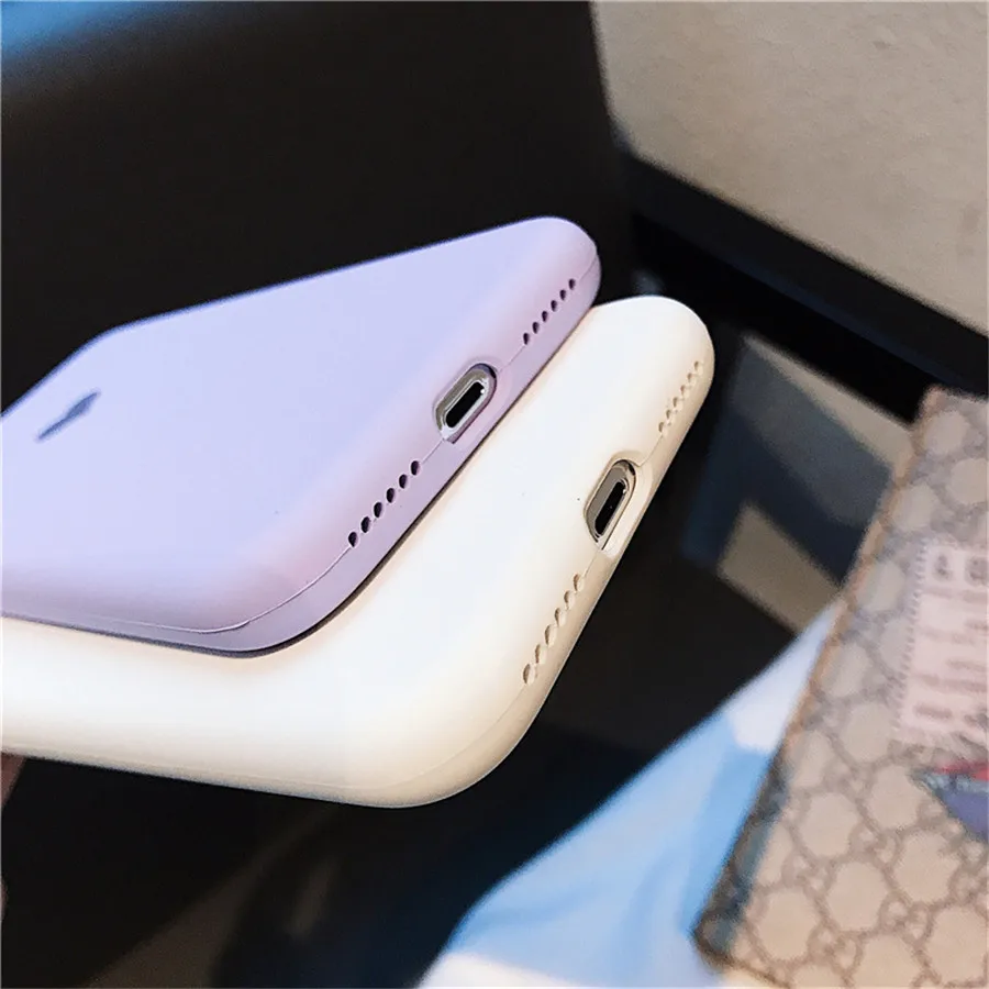 Оригинальный официальный силиконовый чехол Love Sign для iPhone 7 8 6 6s Plus телефона X Xs Max XR