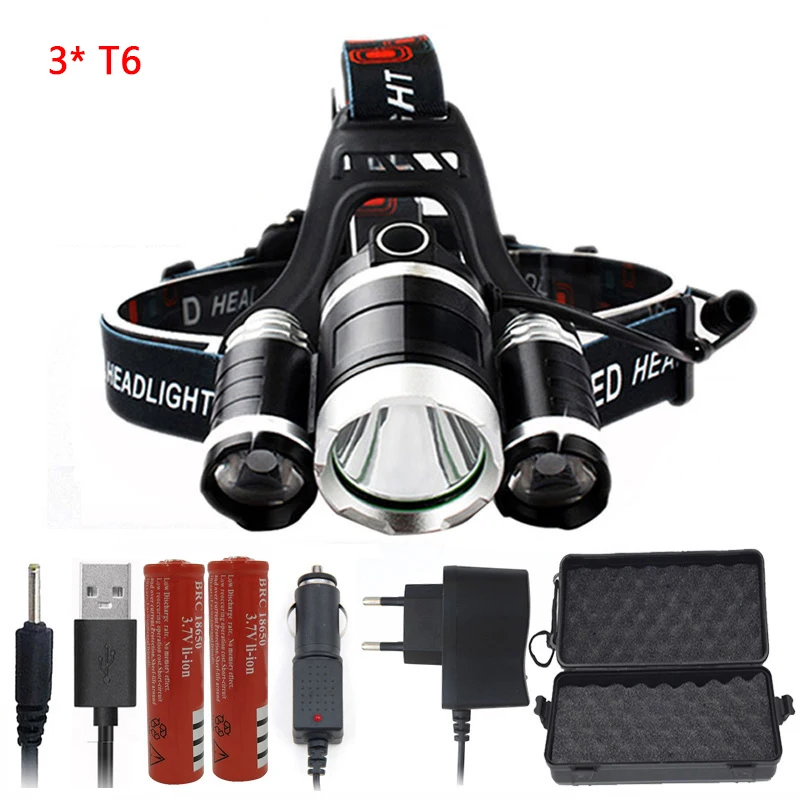 option F Litwod Z35 1500LM светодиодный налобный фонарь 2*18650 светодиодный налобный фонарь - Испускаемый цвет: option F