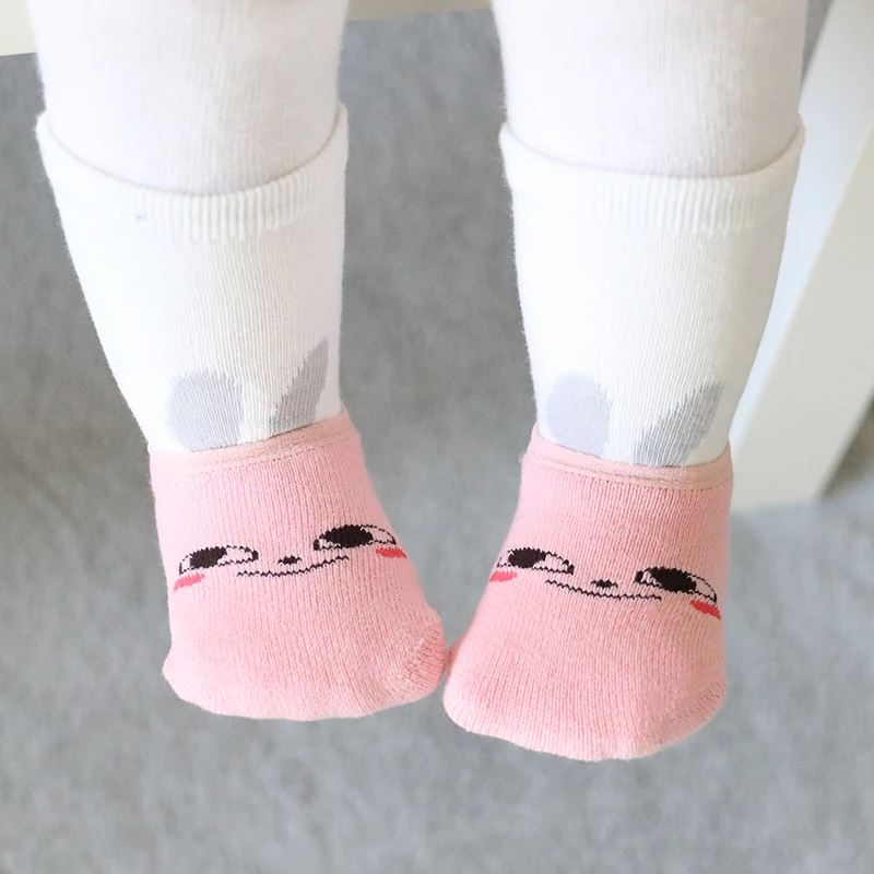 Toddler Girls Boys Soft Non-slip Sock Fur Bunny Cat Boot Cuffs Baby Socks long sock+floor socks 2pcs sets | Детская одежда и обувь
