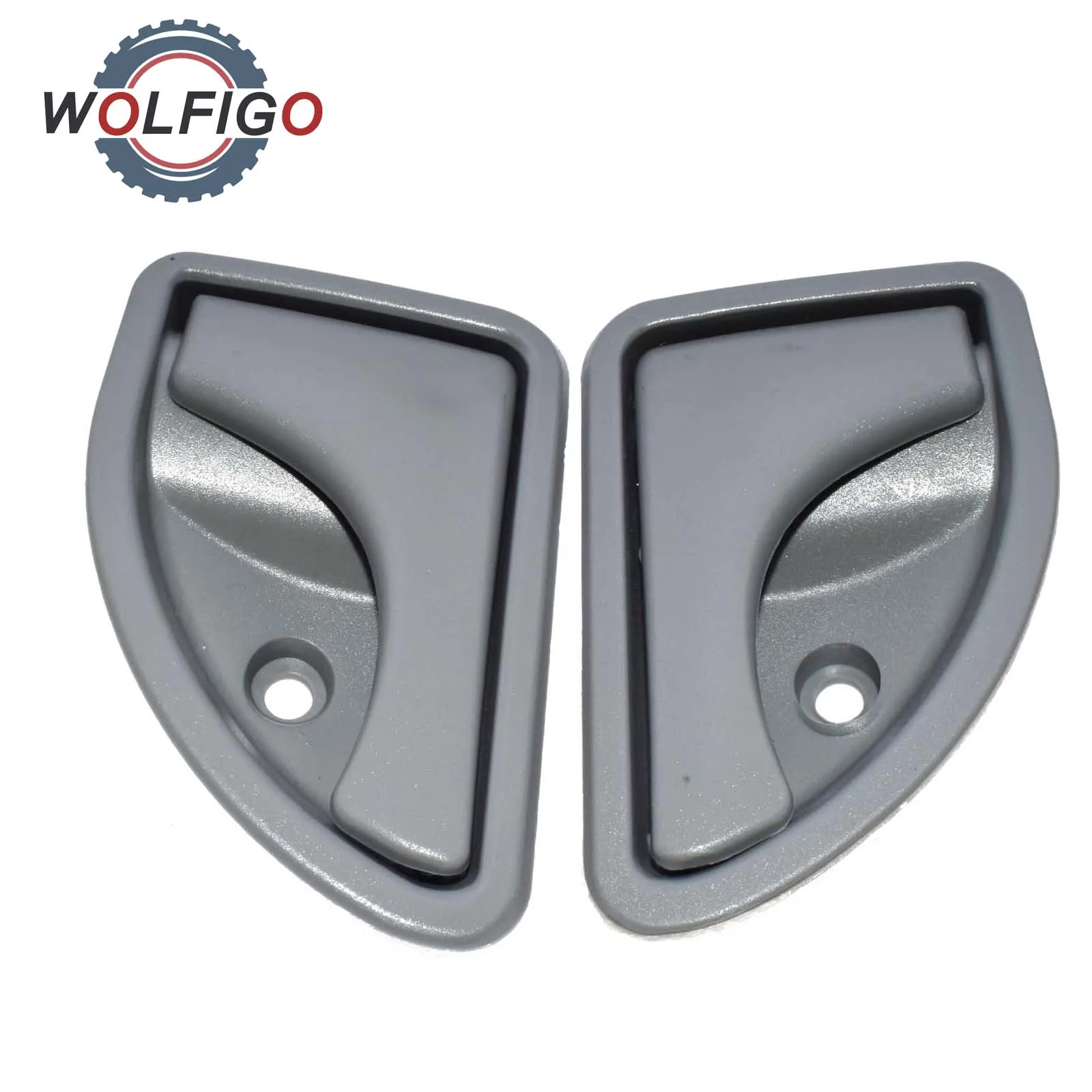 WOLFIGO 2 шт. пара серые передние левые и правые внутренние дверные ручки для Renault Kangoo